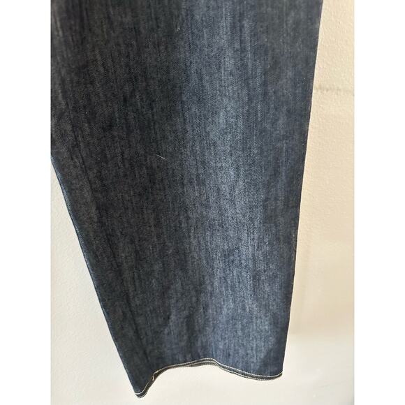 St. John Pants Women's Jeans 14 Denim Chambray Straight Leg Dark Wash - Picture 3 of 7